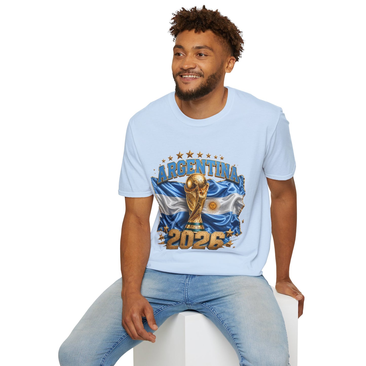 Argentina 2026 World Cup T-Shirt — Soccer Trophy Graphic Tee