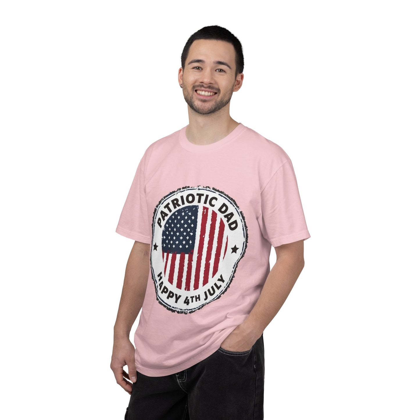 Patriotic Dad T-Shirt — Happy 4th of July American Flag Tee