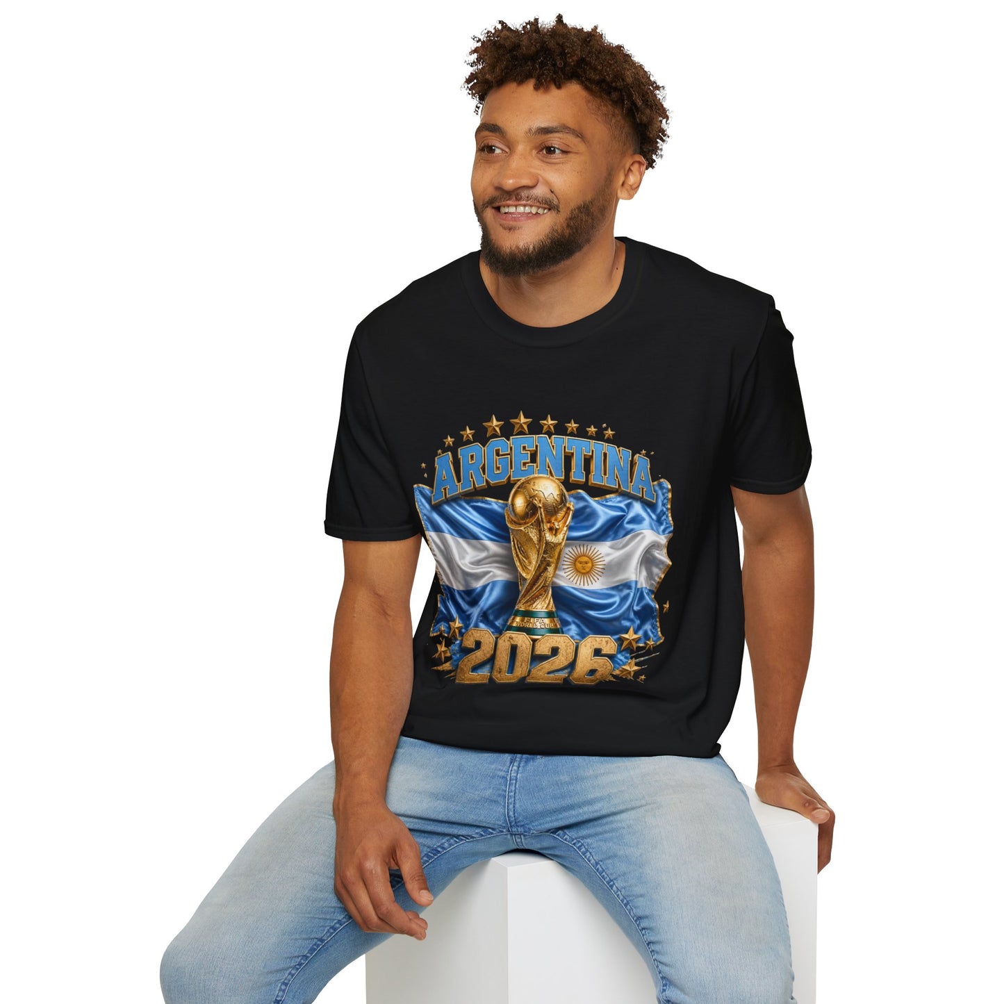 Argentina 2026 World Cup T-Shirt — Soccer Trophy Graphic Tee