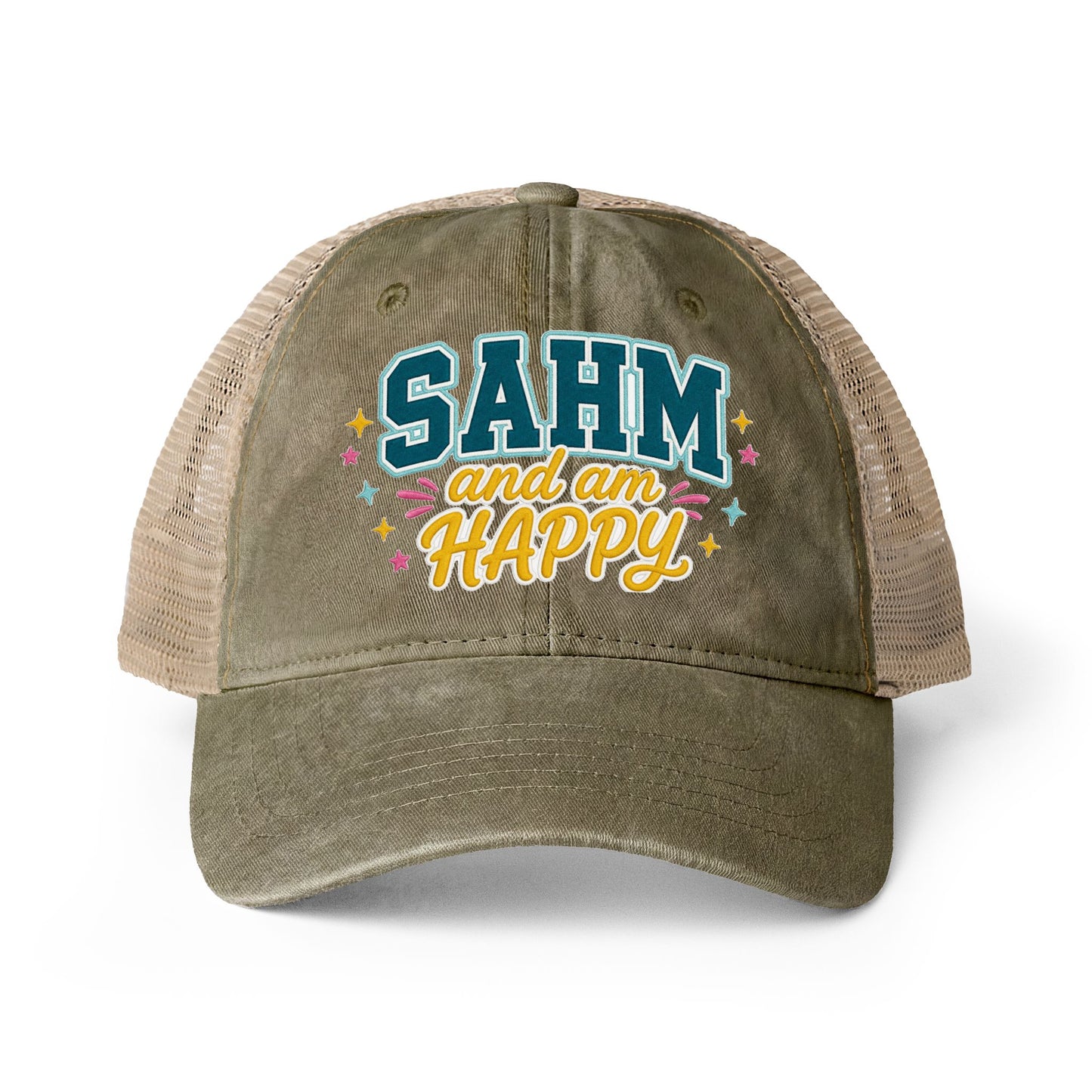 Women's Washed Mesh-Back Cap