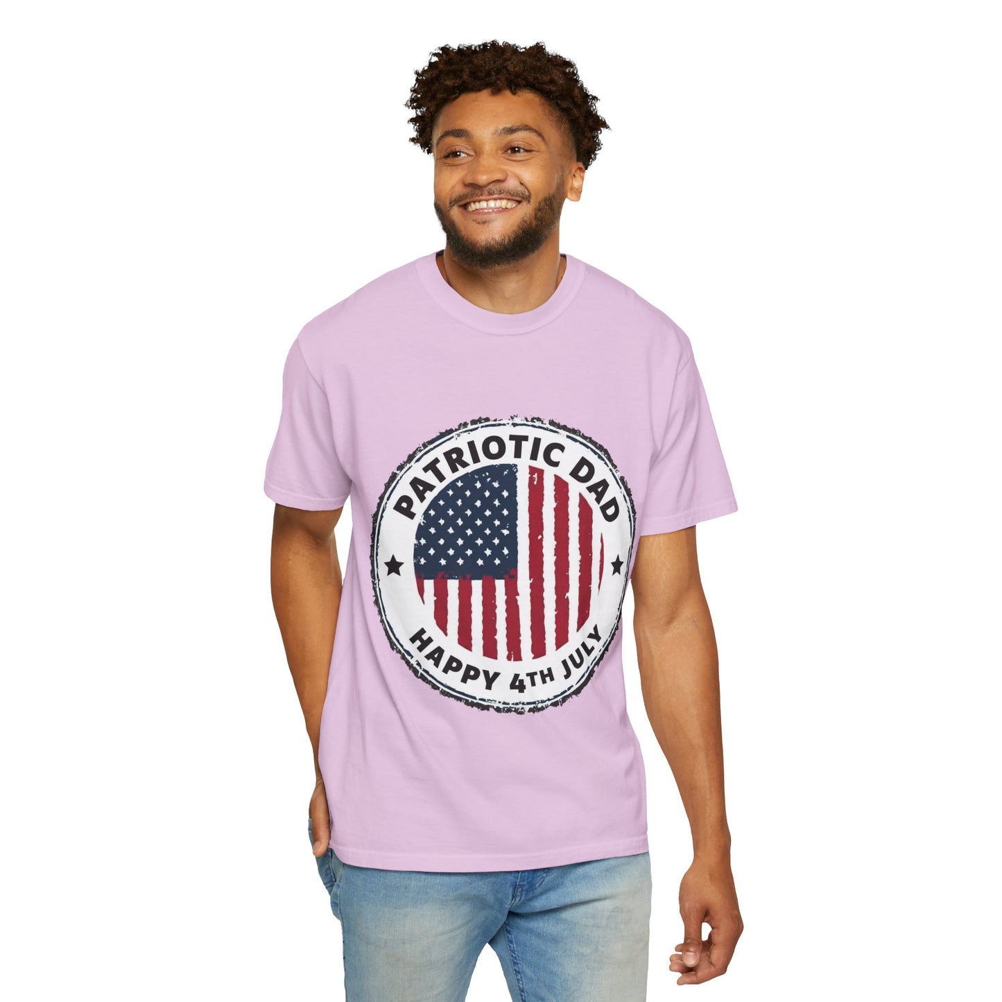 Patriotic Dad T-Shirt — Happy 4th of July American Flag Tee