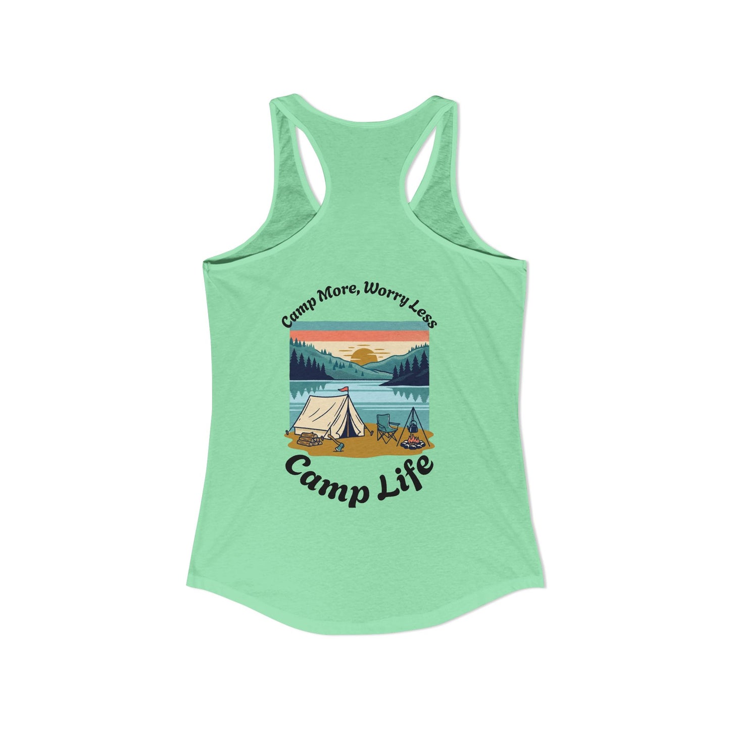 Women's "Camp Life" Ideal Racerback Tank