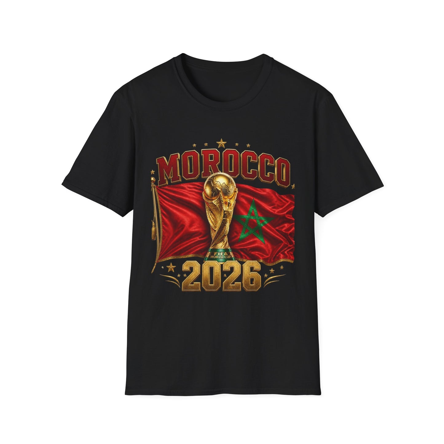 Morocco 2026 World Cup T-Shirt — Football World Cup Soccer Fan Tee