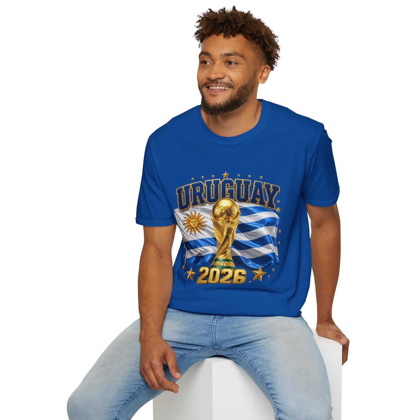 Uruguay World Cup 2026 T-Shirt — National Flag & Trophy Soccer Tee