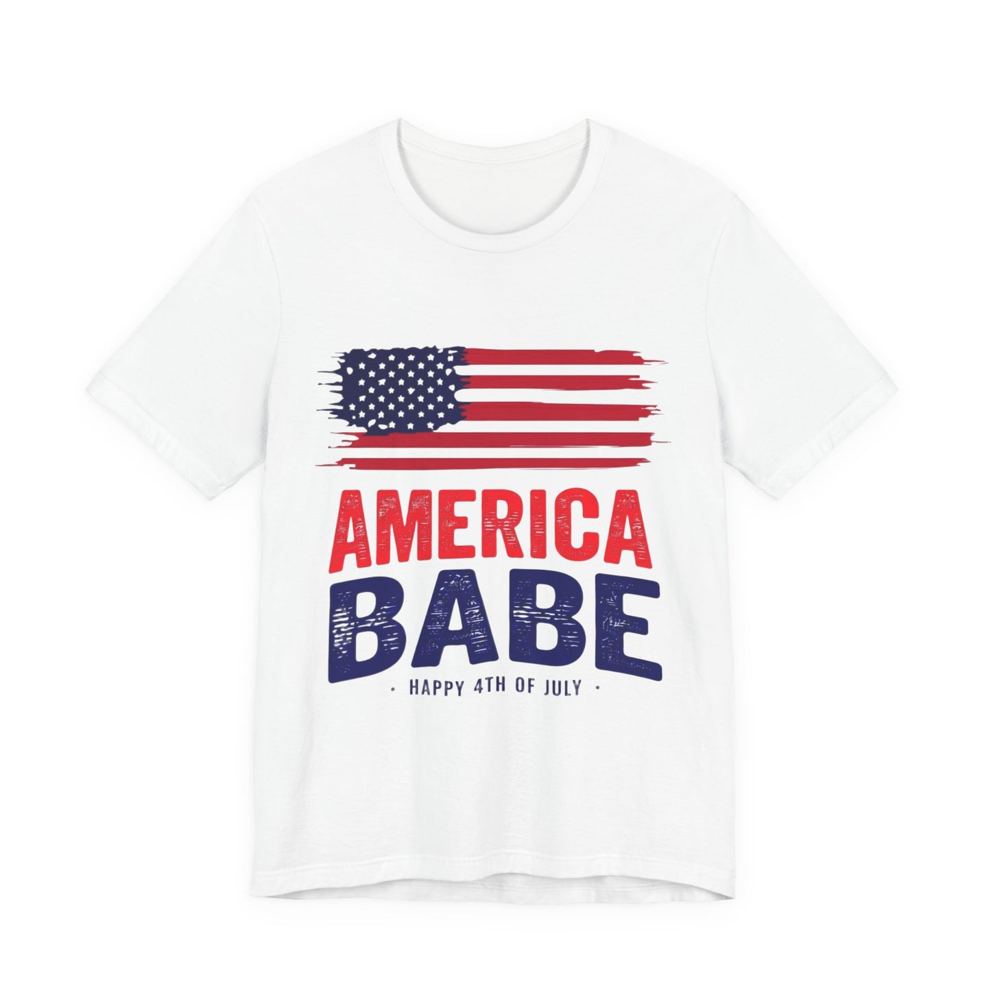 America Babe T-Shirt — Patriotic 4th of July Flag Tee