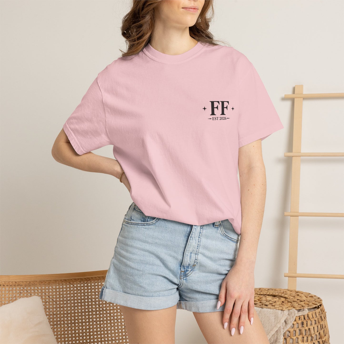 Floral Beach Vibes T-Shirt — Colorful Daisy & Palm Graphic Tee