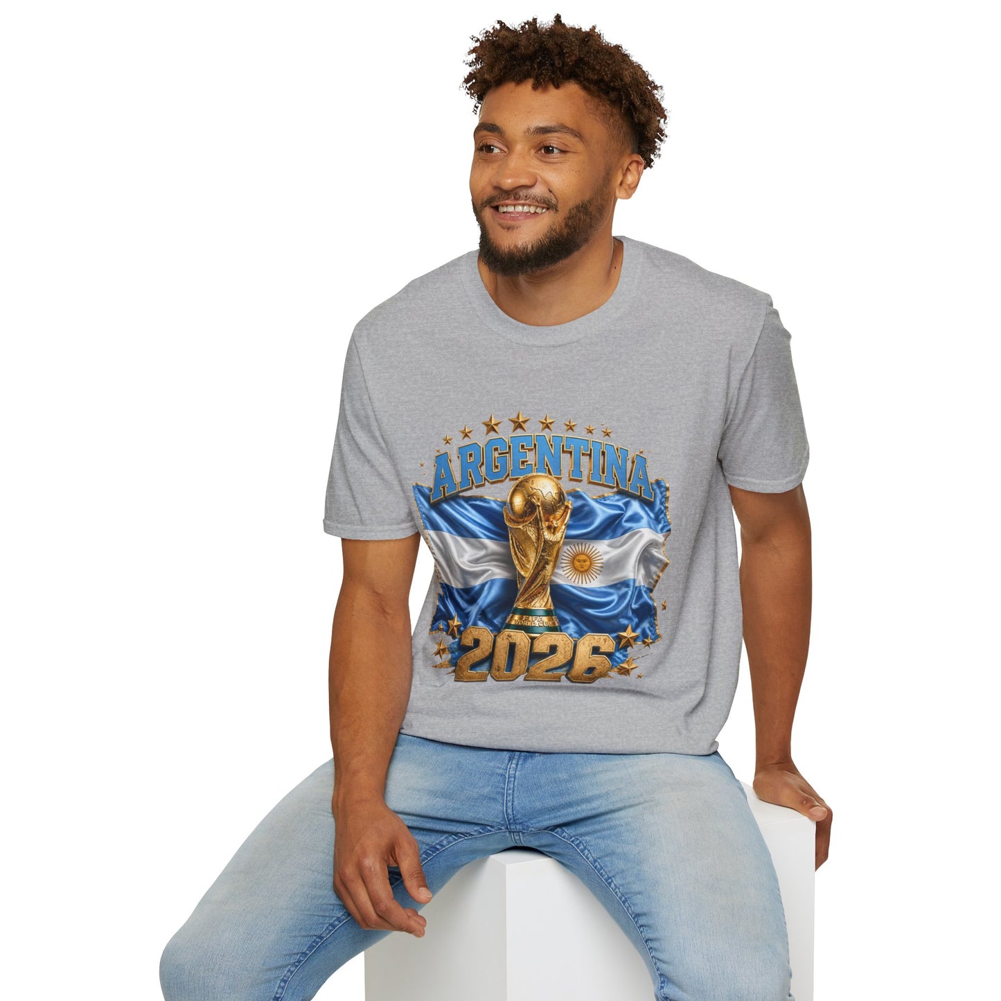 Argentina 2026 World Cup T-Shirt — Soccer Trophy Graphic Tee