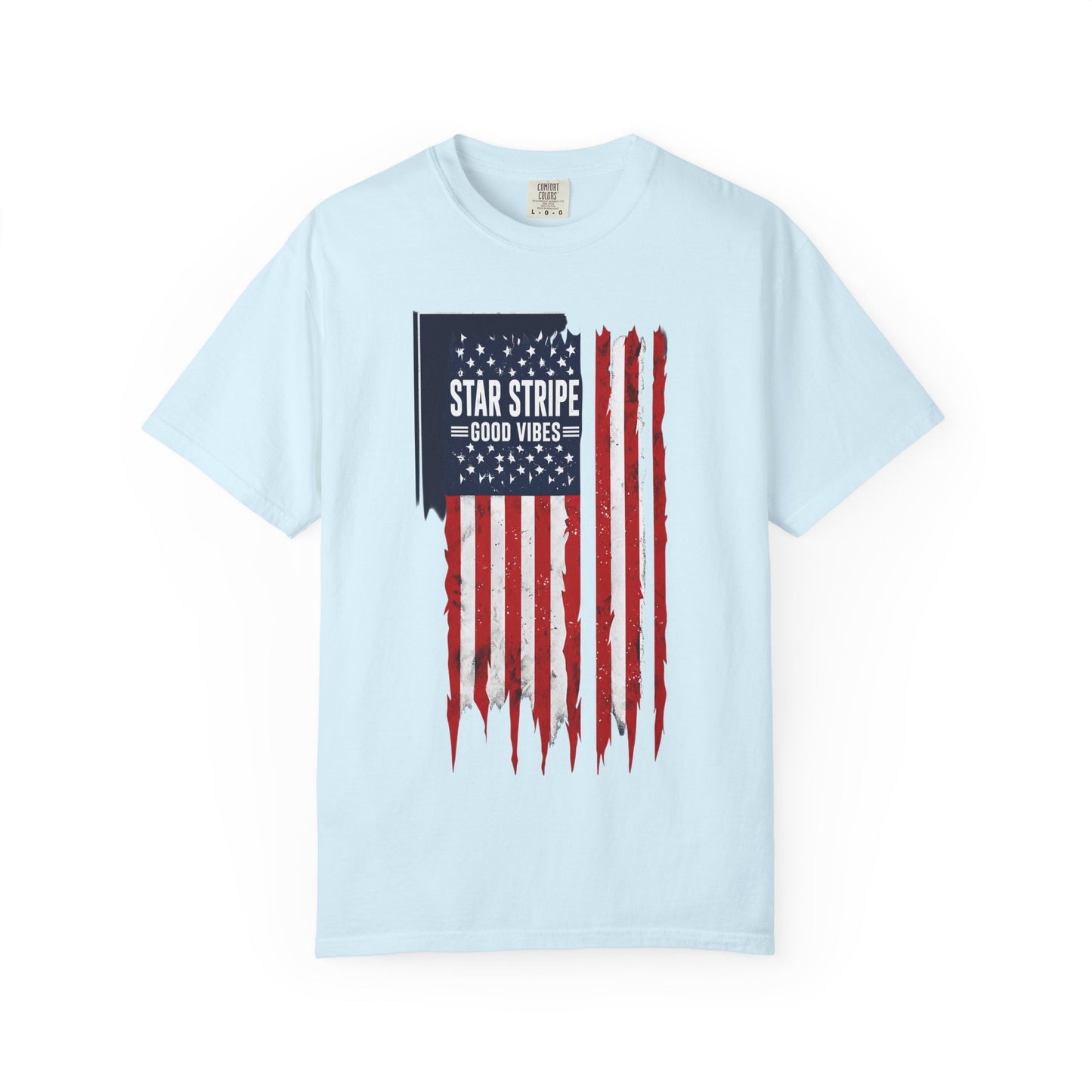 Patriotic "Star Stripe Good Vibes" T-Shirt