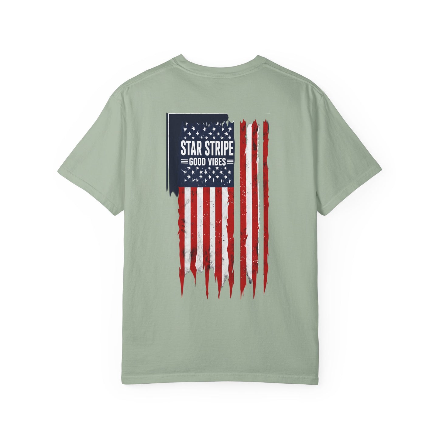 Patriotic "Star Stripe Good Vibes" T-Shirt