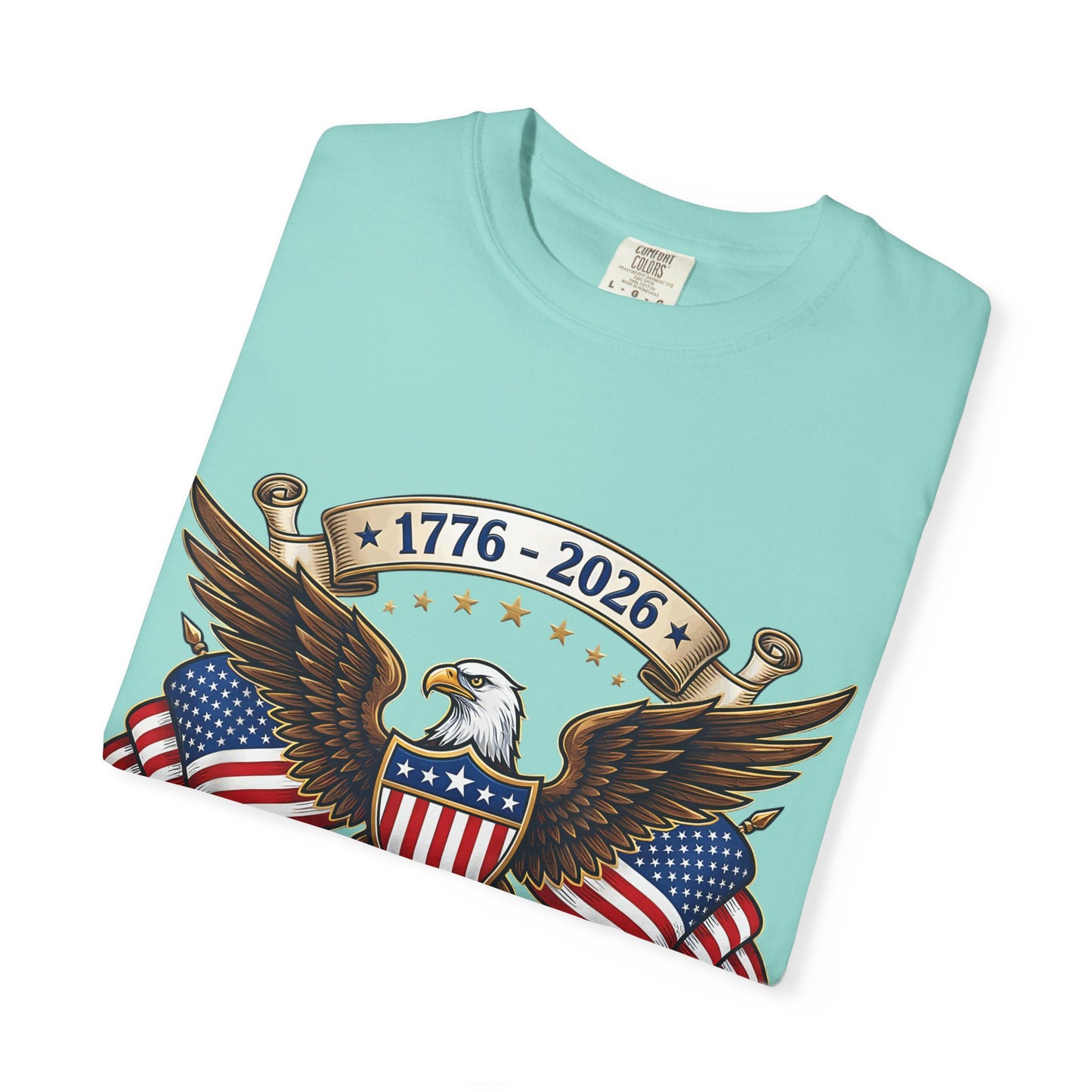 250th USA Anniversary Eagle T-Shirt — 1776–2026 Patriotic American Flag Tee