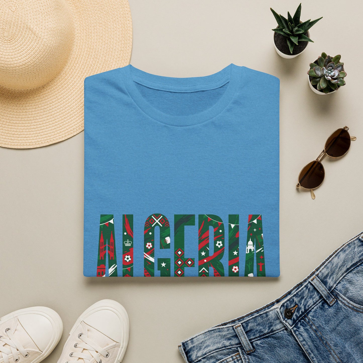 Algeria Flag Graphic T-Shirt — Viva L'Algérie Patriotic Tee