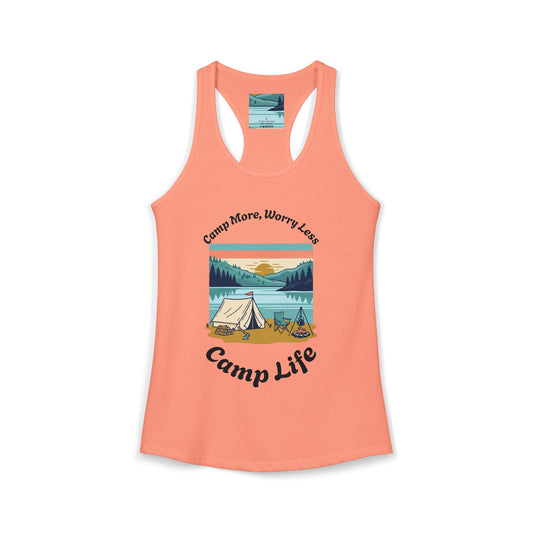 Women's "Camp Life" Ideal Racerback Tank