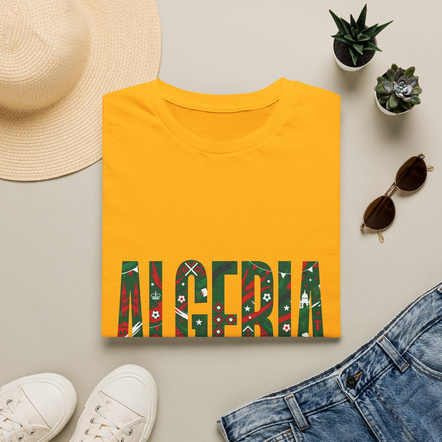 Algeria Flag Graphic T-Shirt — Viva L'Algérie Patriotic Tee