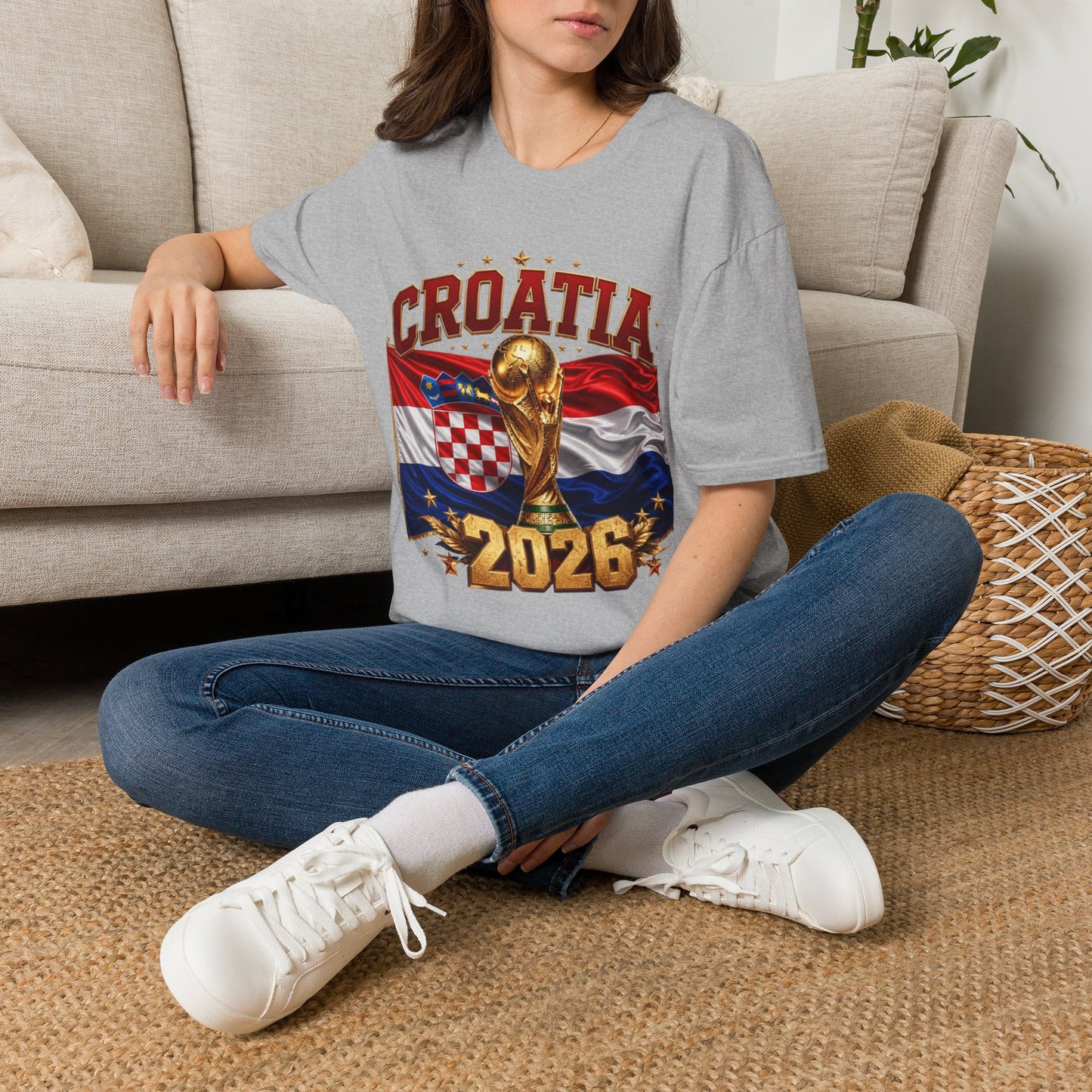 Croatia 2026 World Cup T-Shirt – FIFA Trophy Football Fan Tee