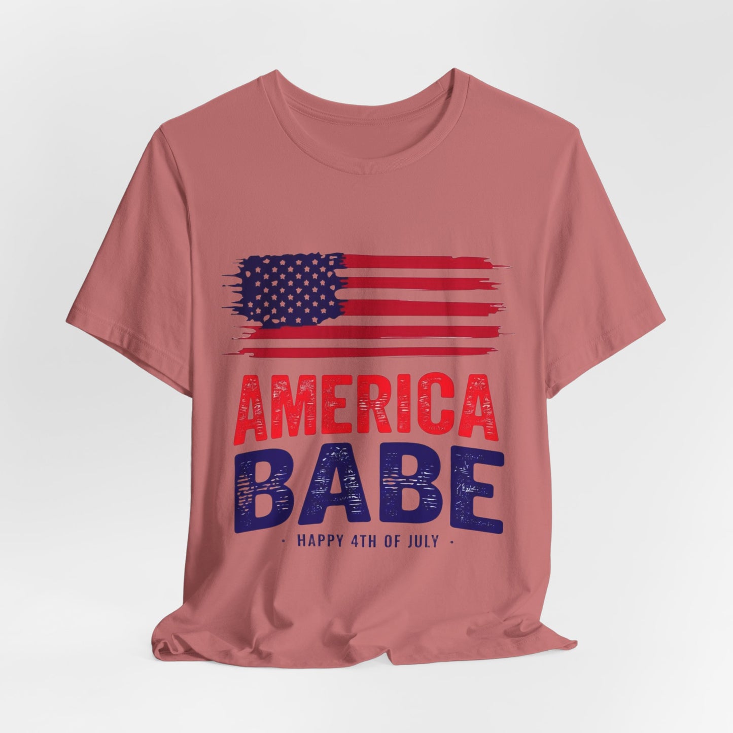 America Babe T-Shirt — Patriotic 4th of July Flag Tee