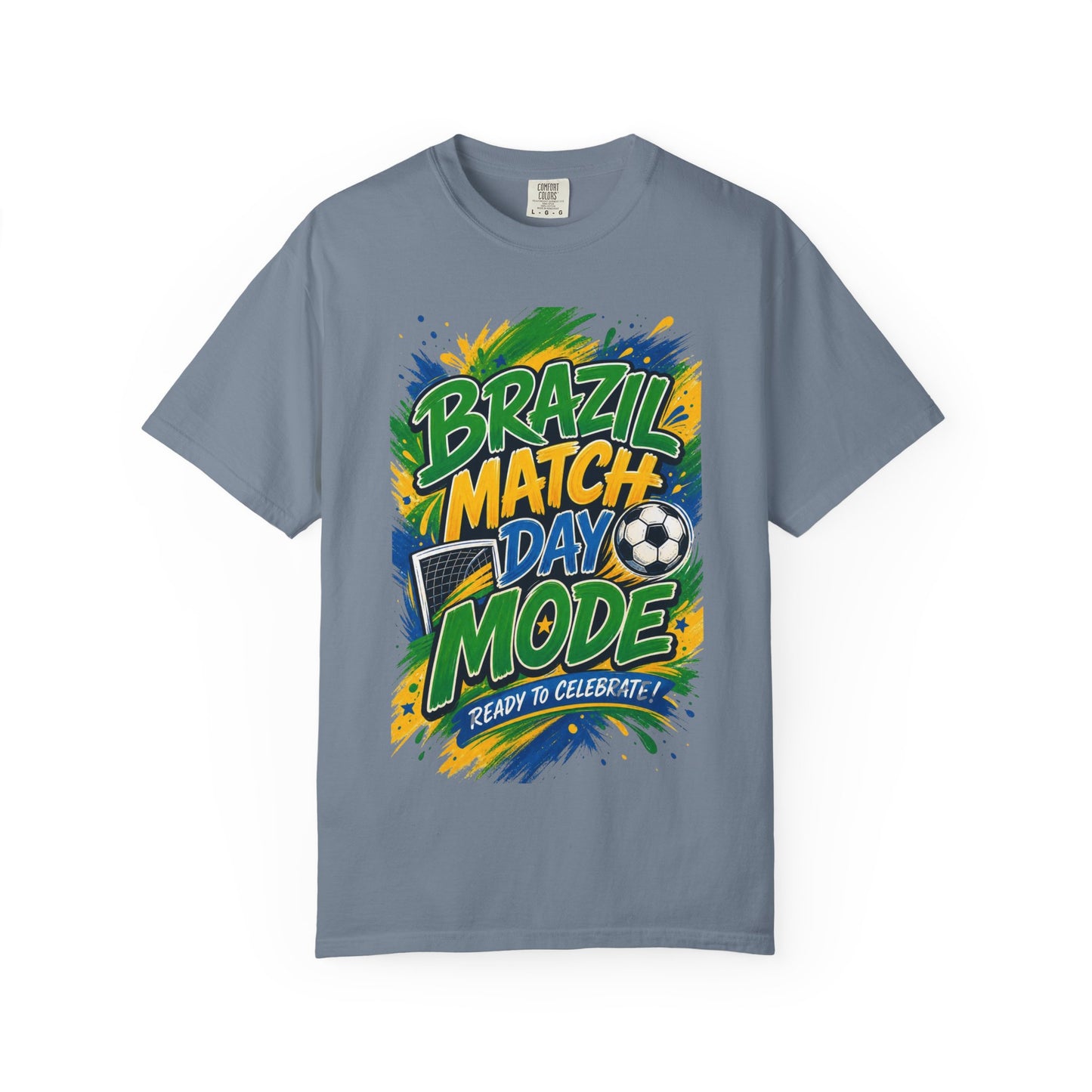 Brazil Match Day Mode T-Shirt — Soccer Fan Game Day Tee