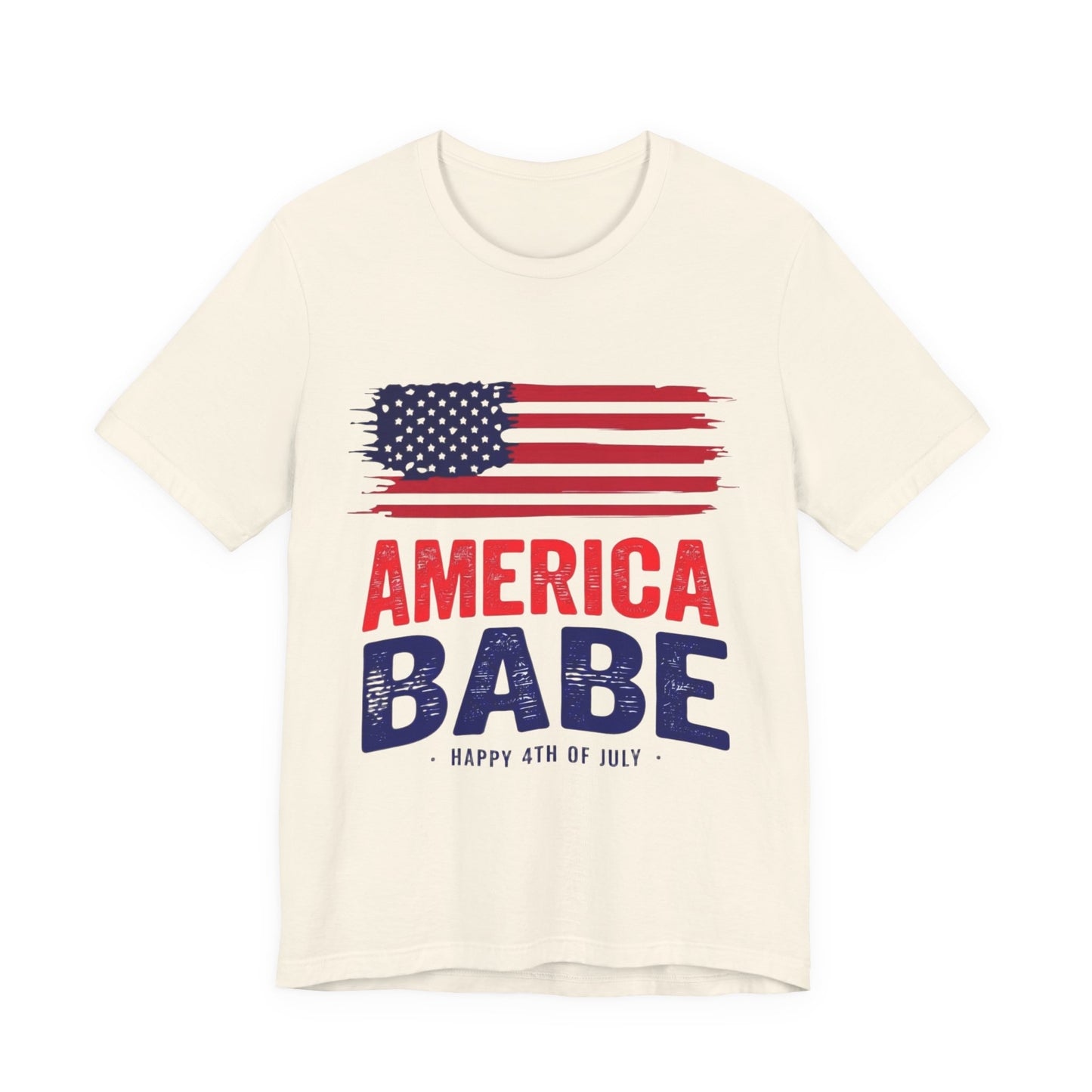 America Babe T-Shirt — Patriotic 4th of July Flag Tee
