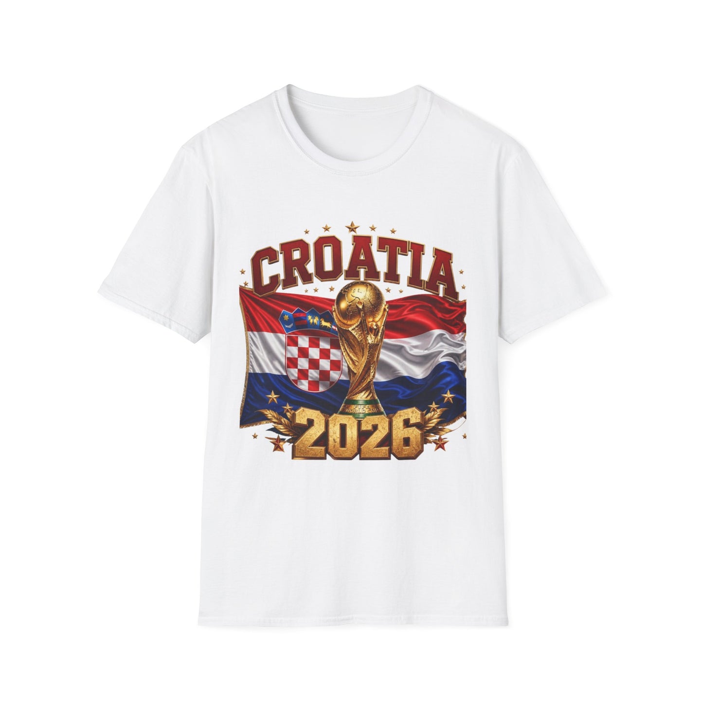 Croatia 2026 World Cup T-Shirt – FIFA Trophy Football Fan Tee