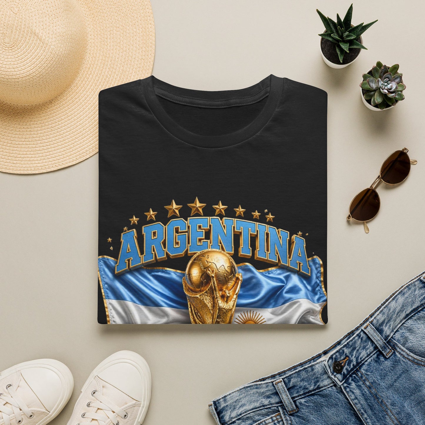 Argentina 2026 World Cup T-Shirt — Soccer Trophy Graphic Tee