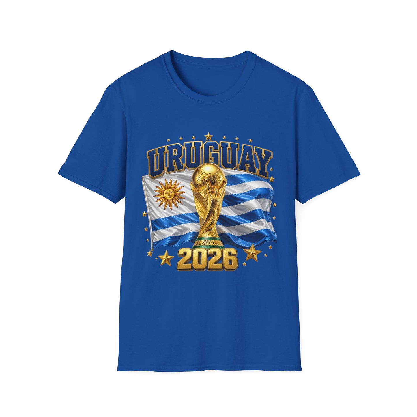 Uruguay World Cup 2026 T-Shirt — National Flag & Trophy Soccer Tee