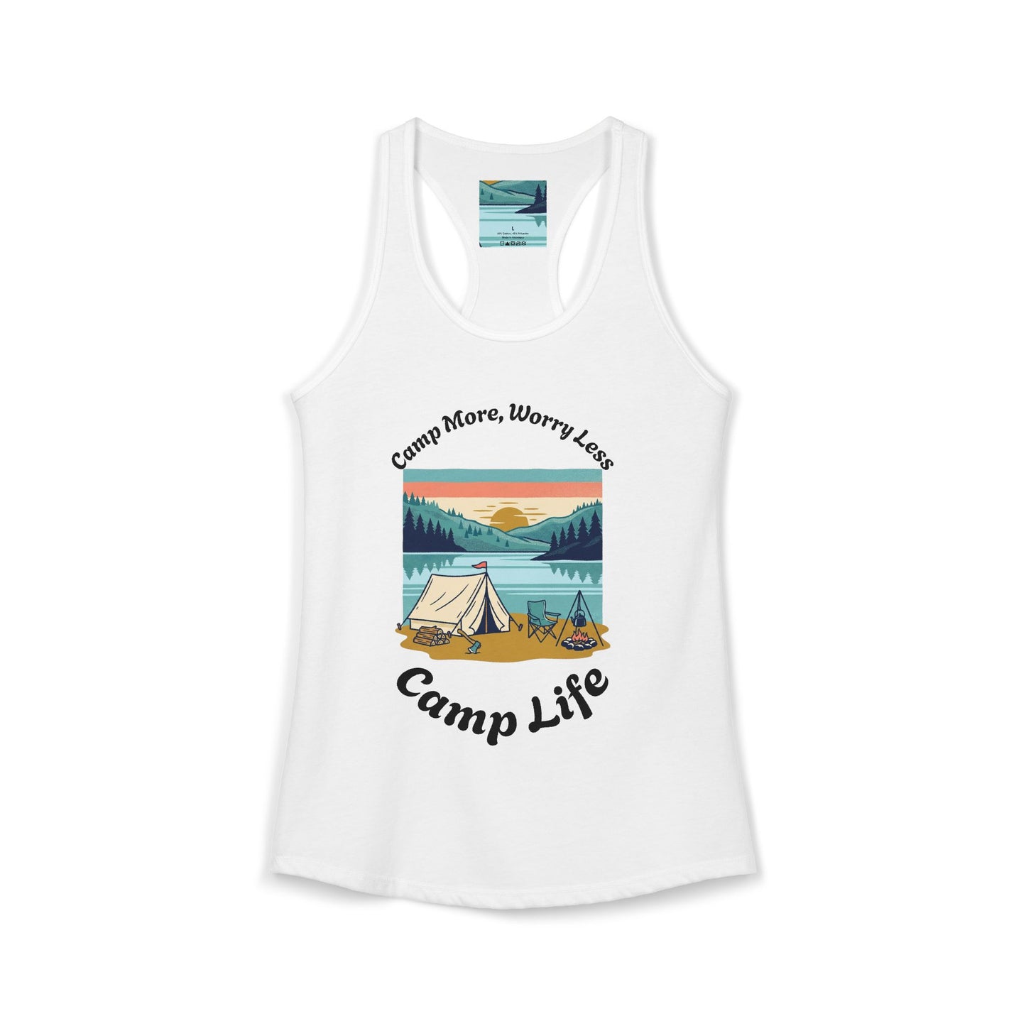 Women's "Camp Life" Ideal Racerback Tank