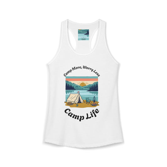 Women's "Camp Life" Ideal Racerback Tank