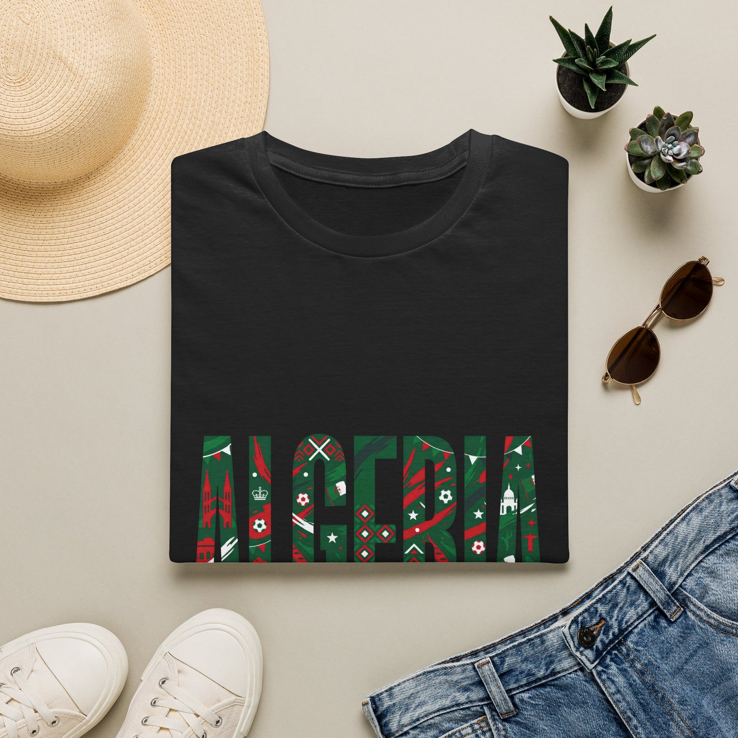 Algeria Flag Graphic T-Shirt — Viva L'Algérie Patriotic Tee
