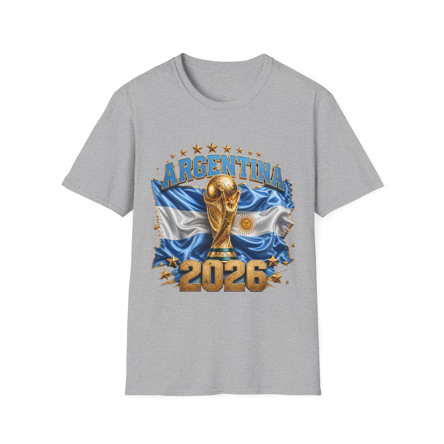 Argentina 2026 World Cup T-Shirt — Soccer Trophy Graphic Tee