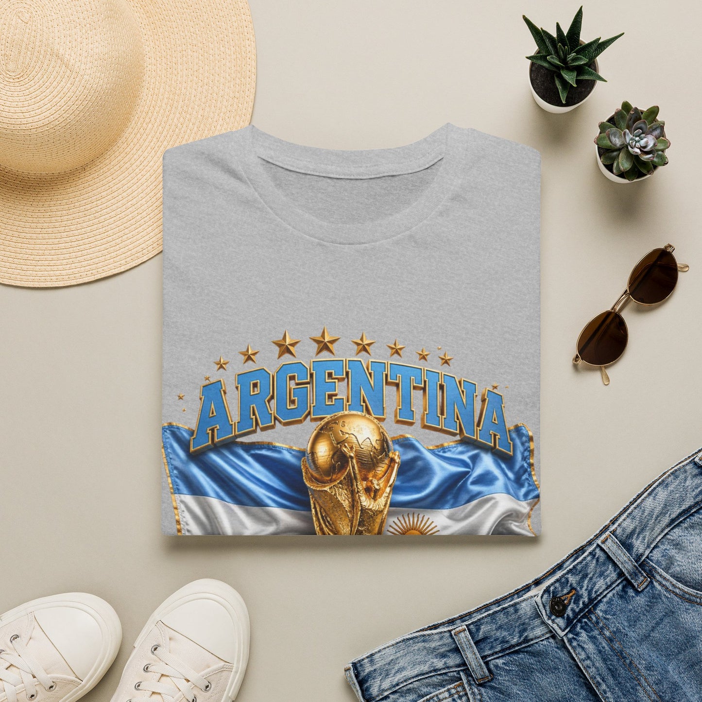 Argentina 2026 World Cup T-Shirt — Soccer Trophy Graphic Tee