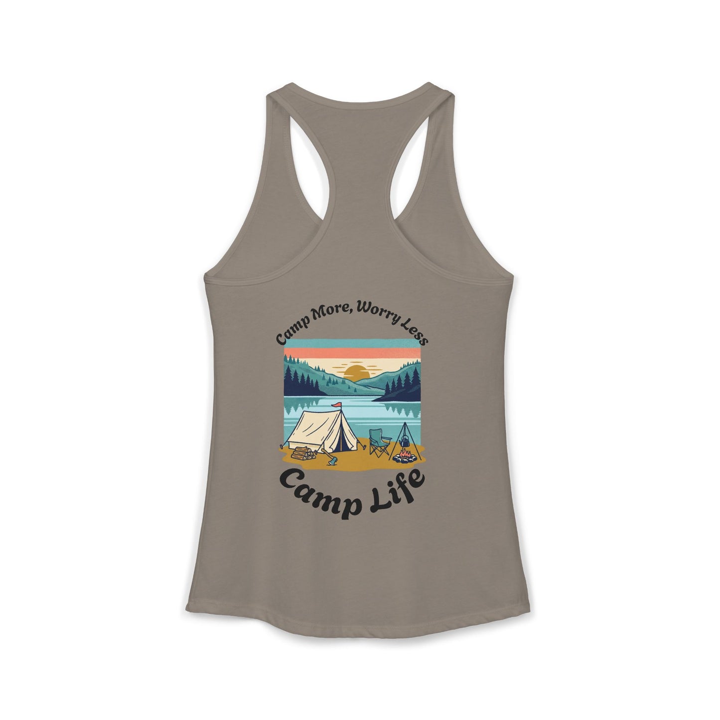 Women's "Camp Life" Ideal Racerback Tank