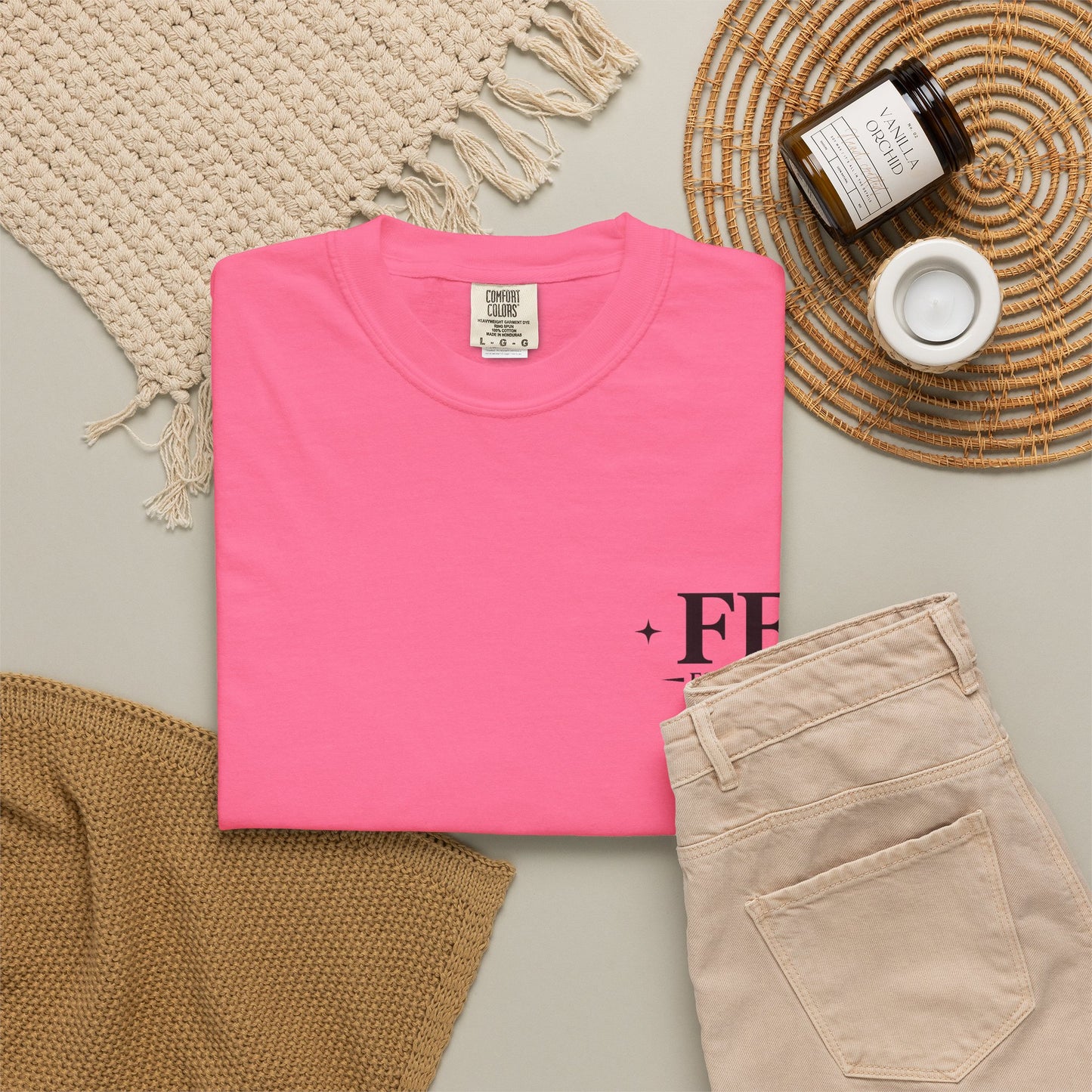 Floral Beach Vibes T-Shirt — Colorful Daisy & Palm Graphic Tee