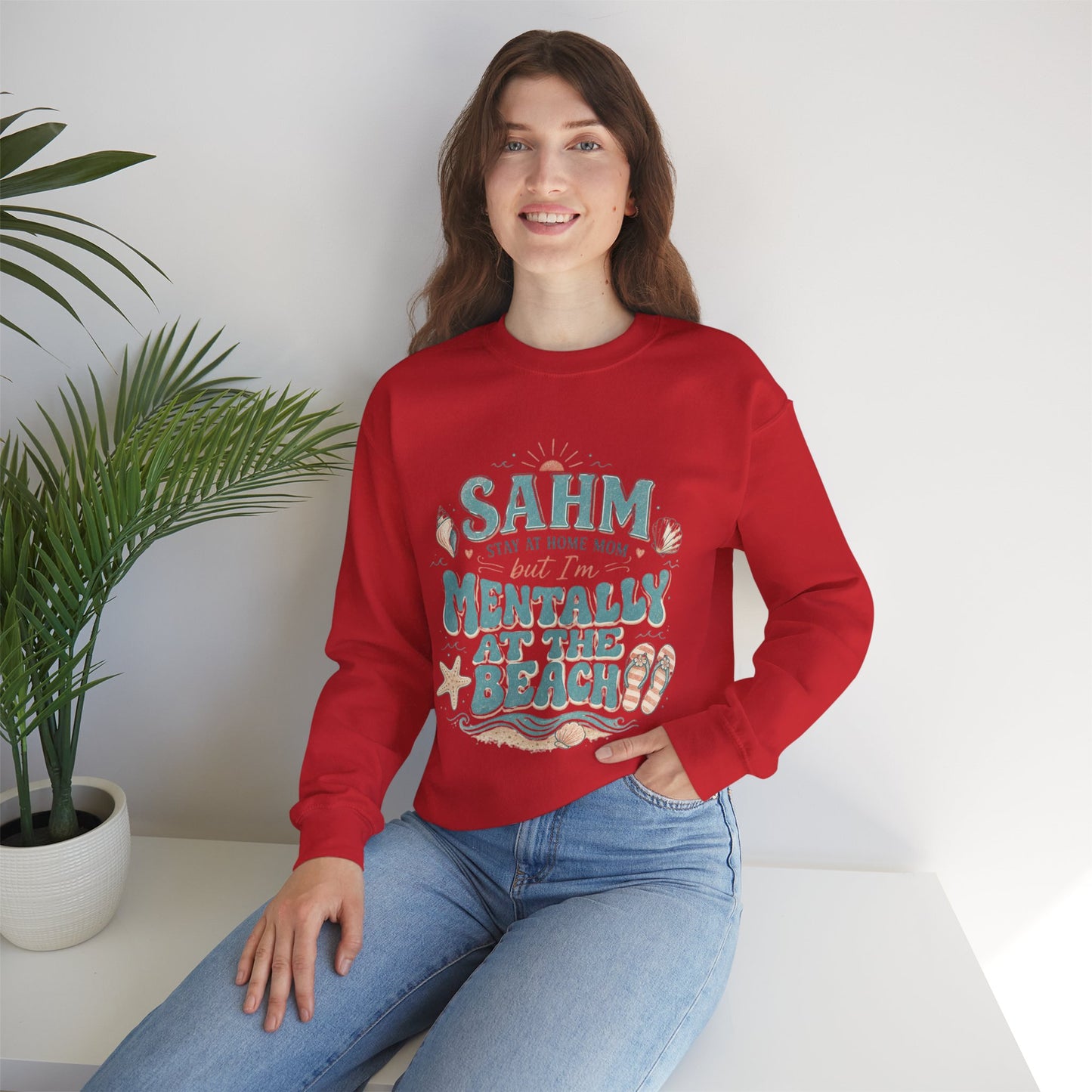 SAHM Mentally at the Beach Sweatshirt