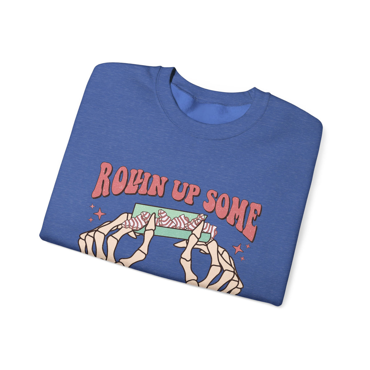 Christmas Spirit Sweatshirt — "Rollin Up Some Christmas Spirit" Holiday Crewneck