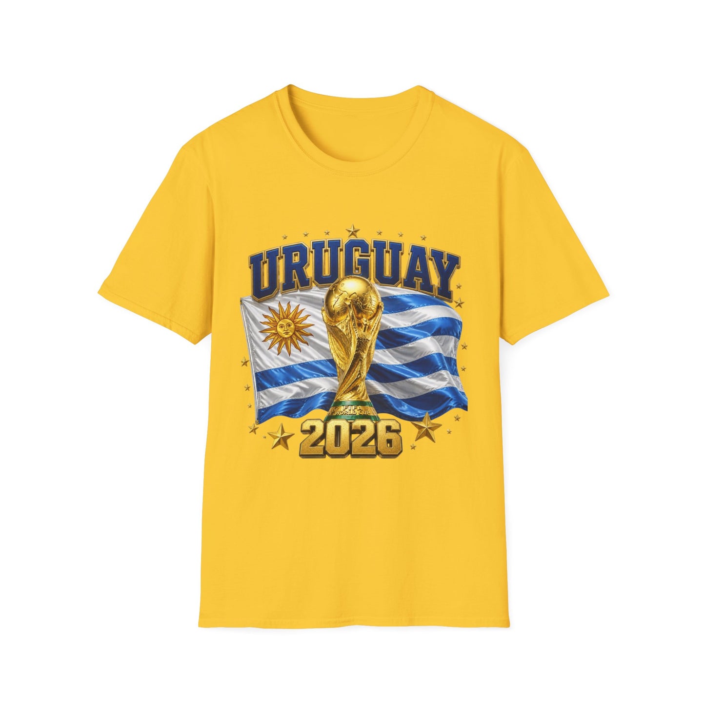 Uruguay World Cup 2026 T-Shirt — National Flag & Trophy Soccer Tee