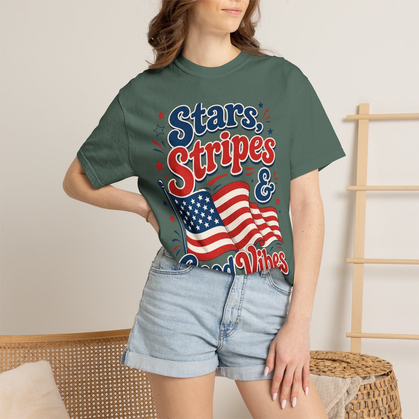 Stars, Stripes & Good Vibes T‑Shirt