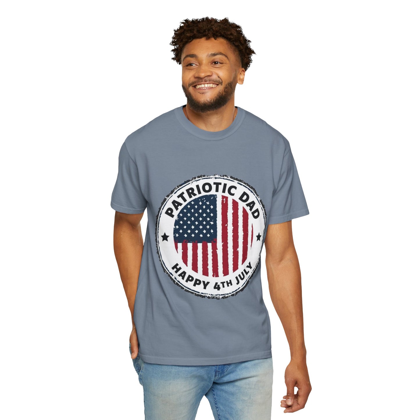 Patriotic Dad T-Shirt — Happy 4th of July American Flag Tee