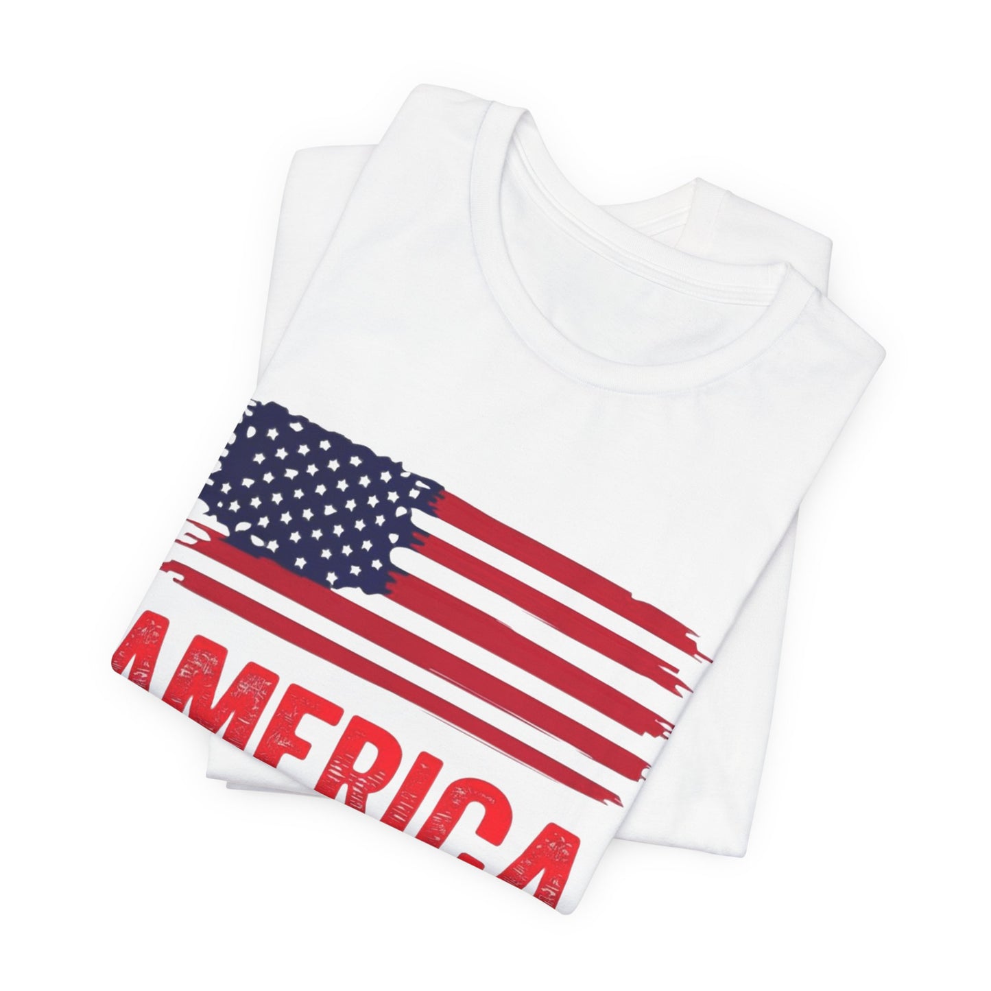 America Babe T-Shirt — Patriotic 4th of July Flag Tee