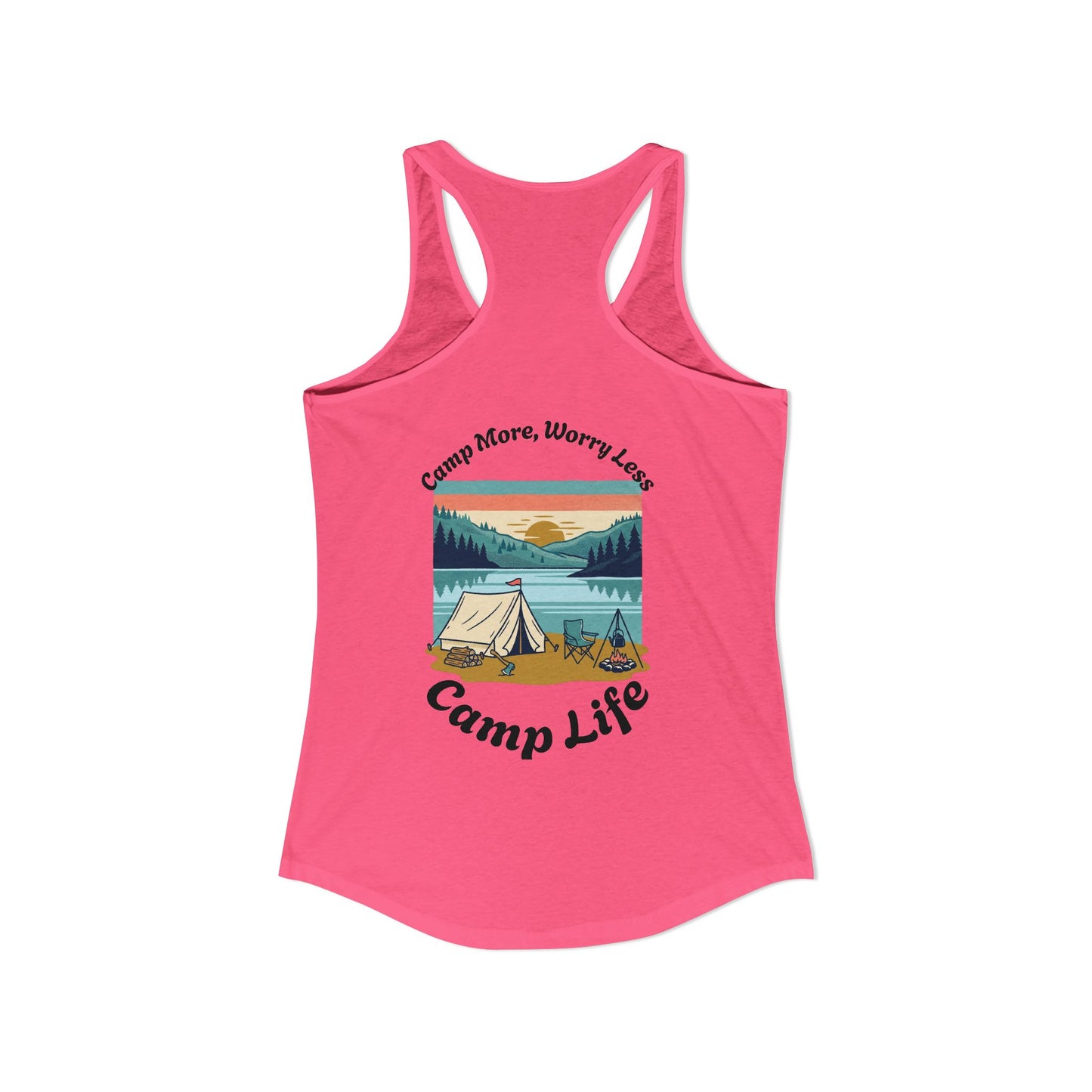Women's "Camp Life" Ideal Racerback Tank