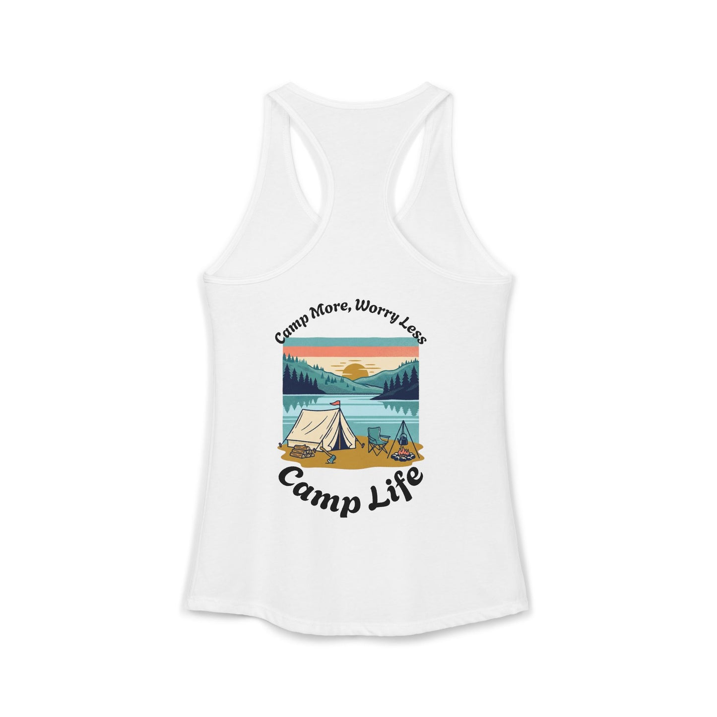 Women's "Camp Life" Ideal Racerback Tank