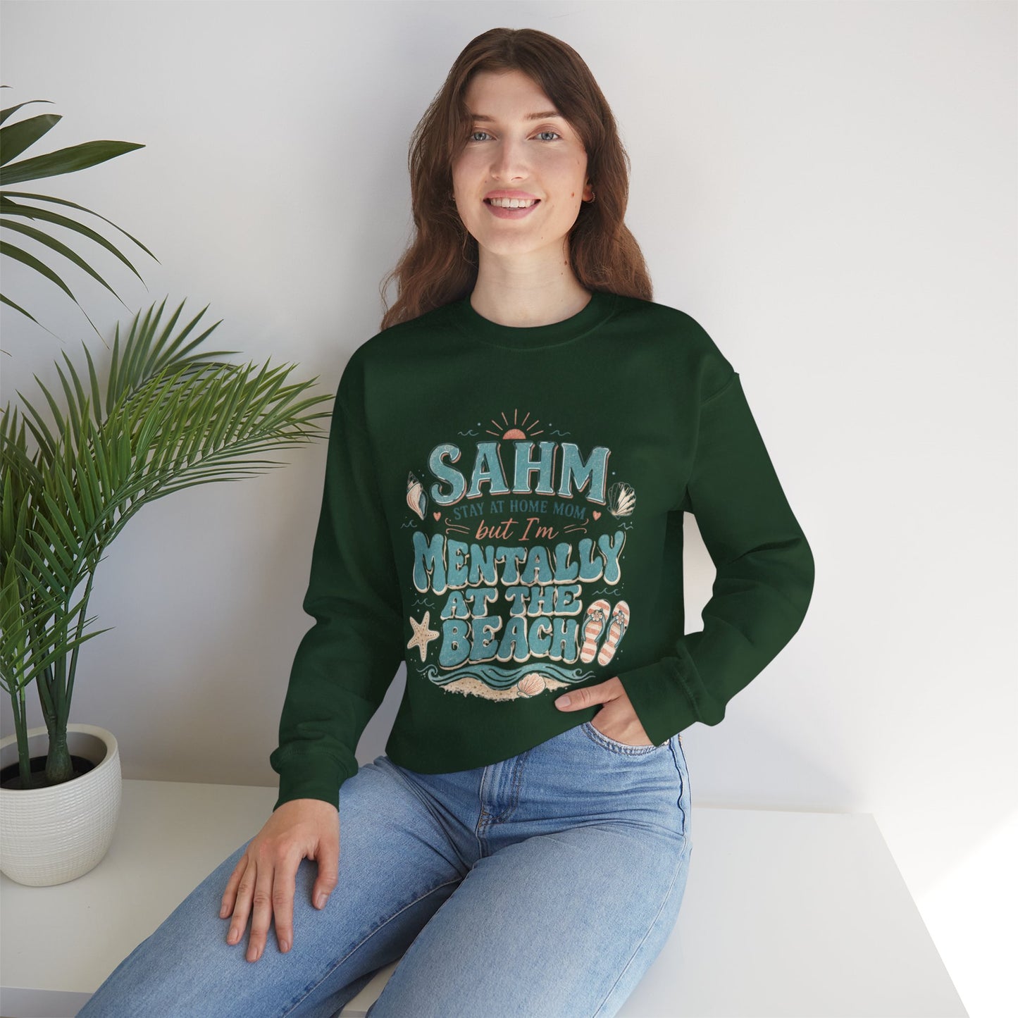 SAHM Mentally at the Beach Sweatshirt
