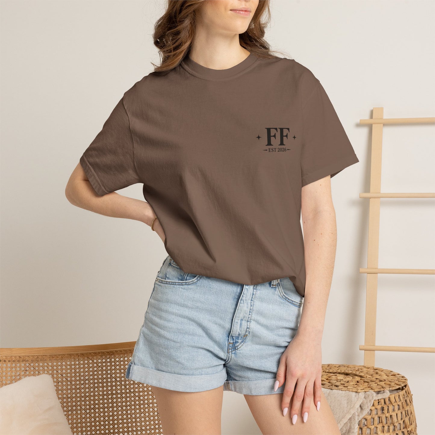 Floral Beach Vibes T-Shirt — Colorful Daisy & Palm Graphic Tee