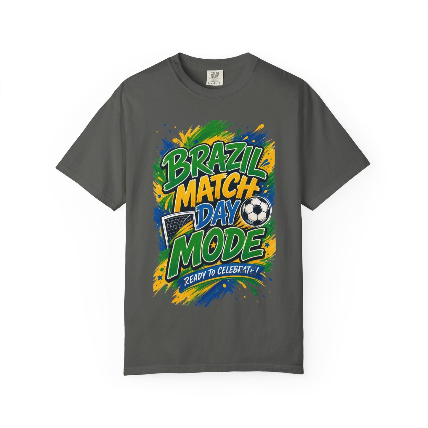 Brazil Match Day Mode T-Shirt — Soccer Fan Game Day Tee