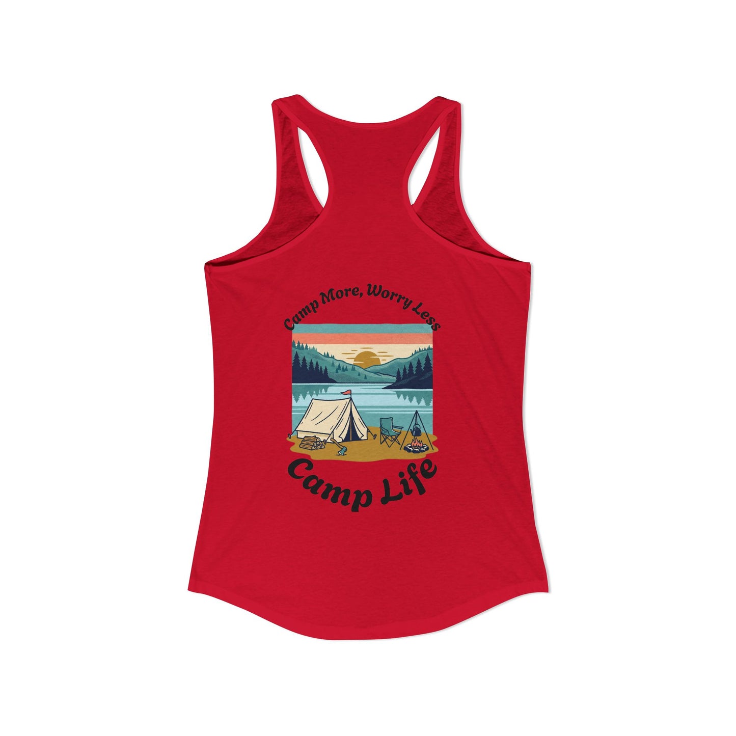 Women's "Camp Life" Ideal Racerback Tank