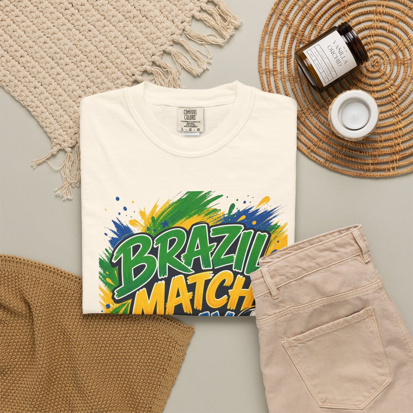 Brazil Match Day Mode T-Shirt — Soccer Fan Game Day Tee