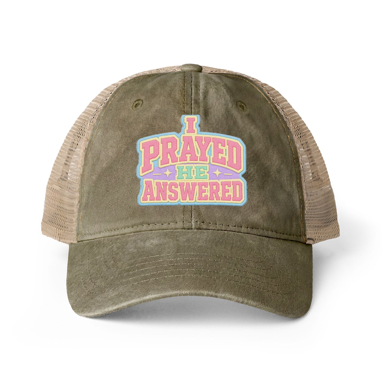 Women's Washed Mesh-Back Cap