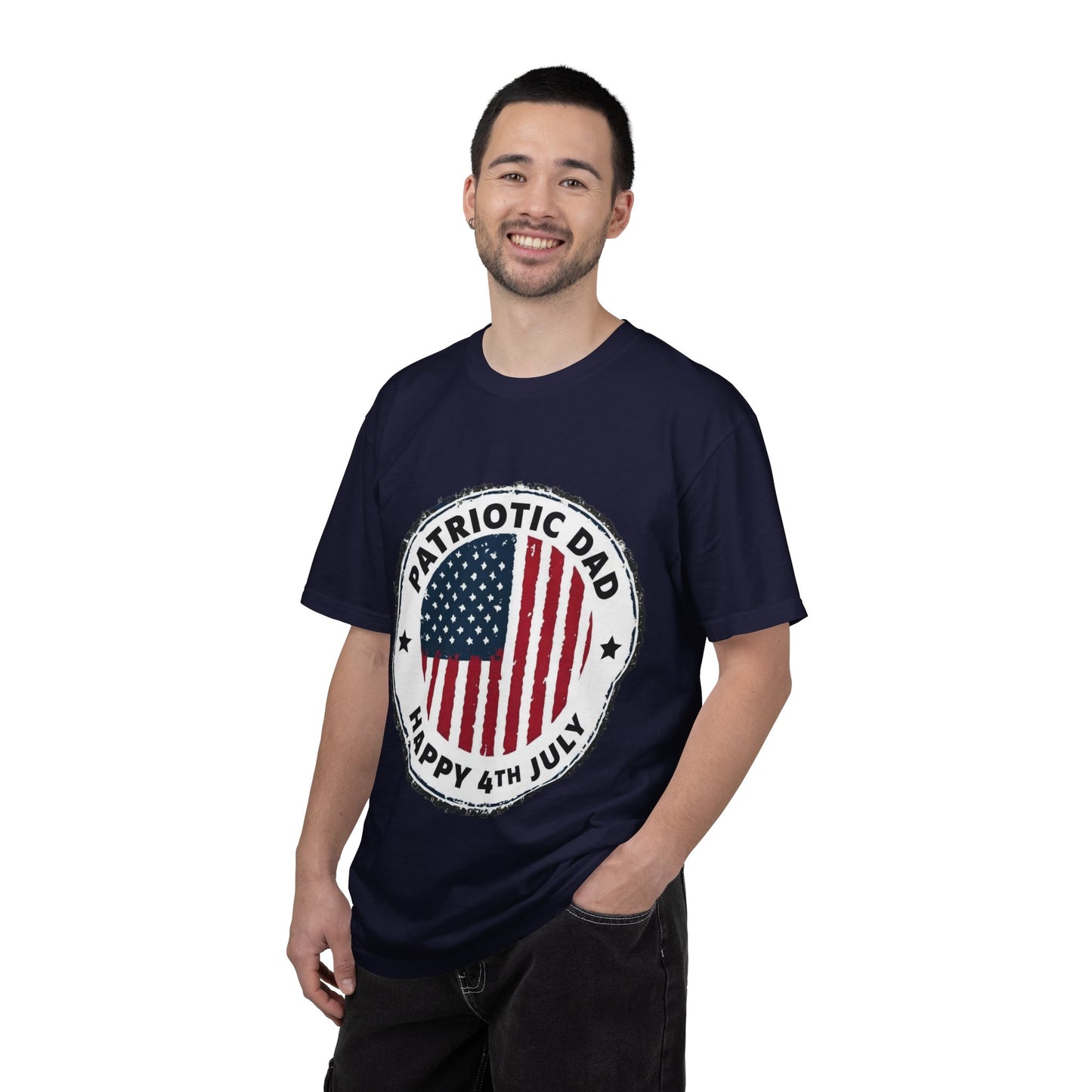 Patriotic Dad T-Shirt — Happy 4th of July American Flag Tee