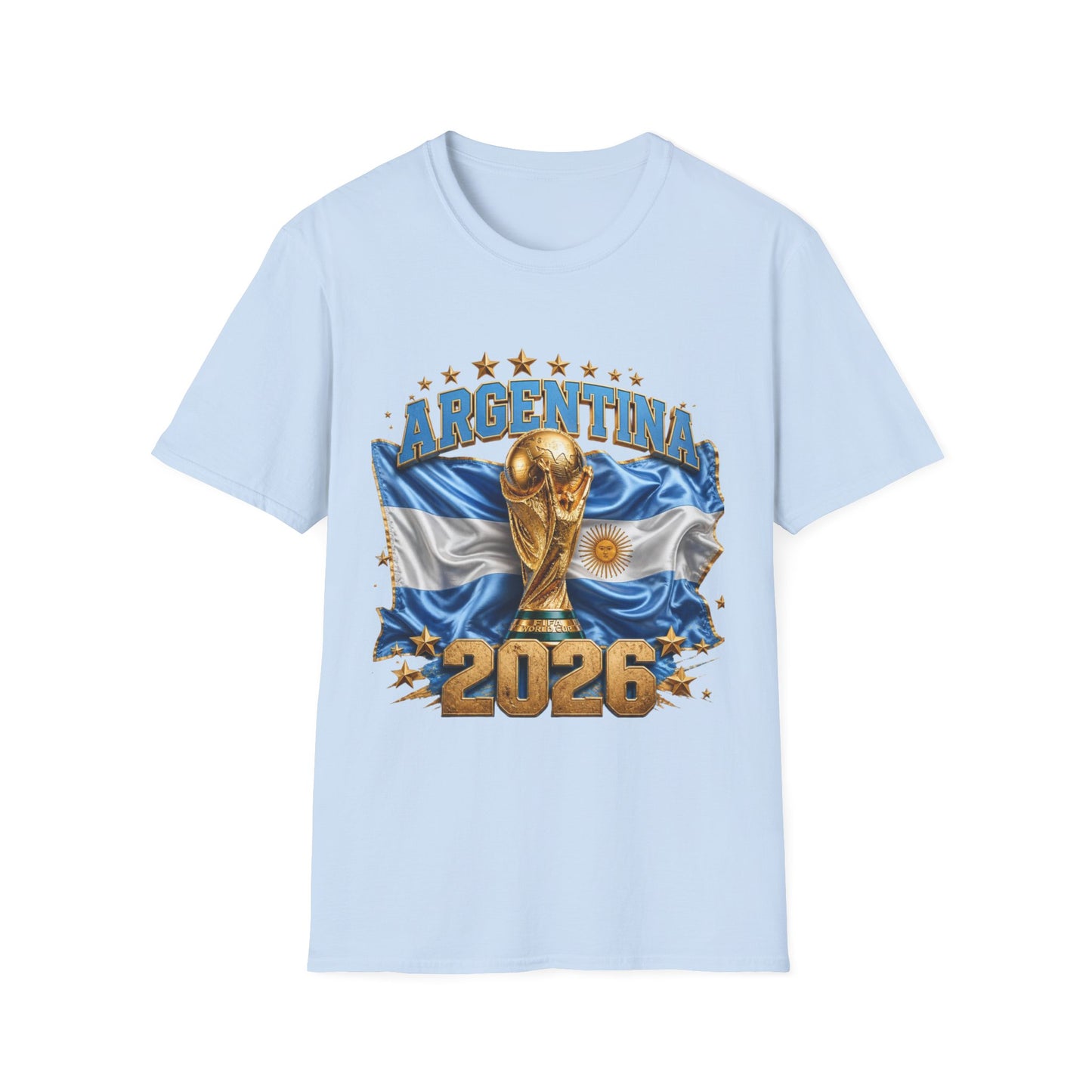 Argentina 2026 World Cup T-Shirt — Soccer Trophy Graphic Tee