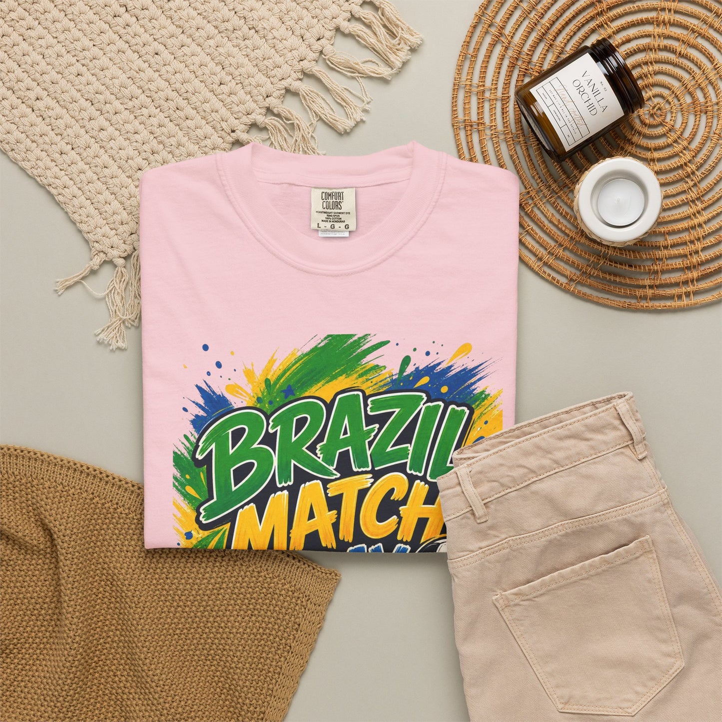 Brazil Match Day Mode T-Shirt — Soccer Fan Game Day Tee