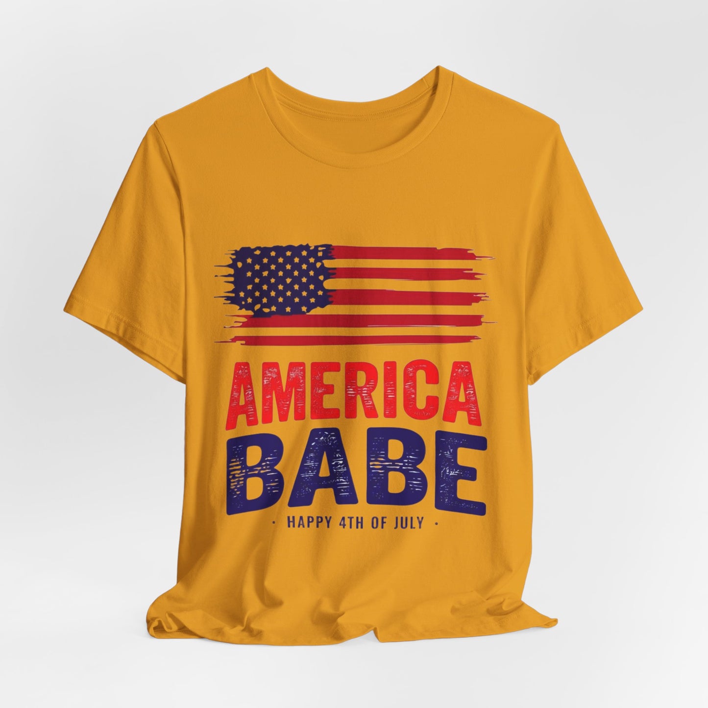America Babe T-Shirt — Patriotic 4th of July Flag Tee
