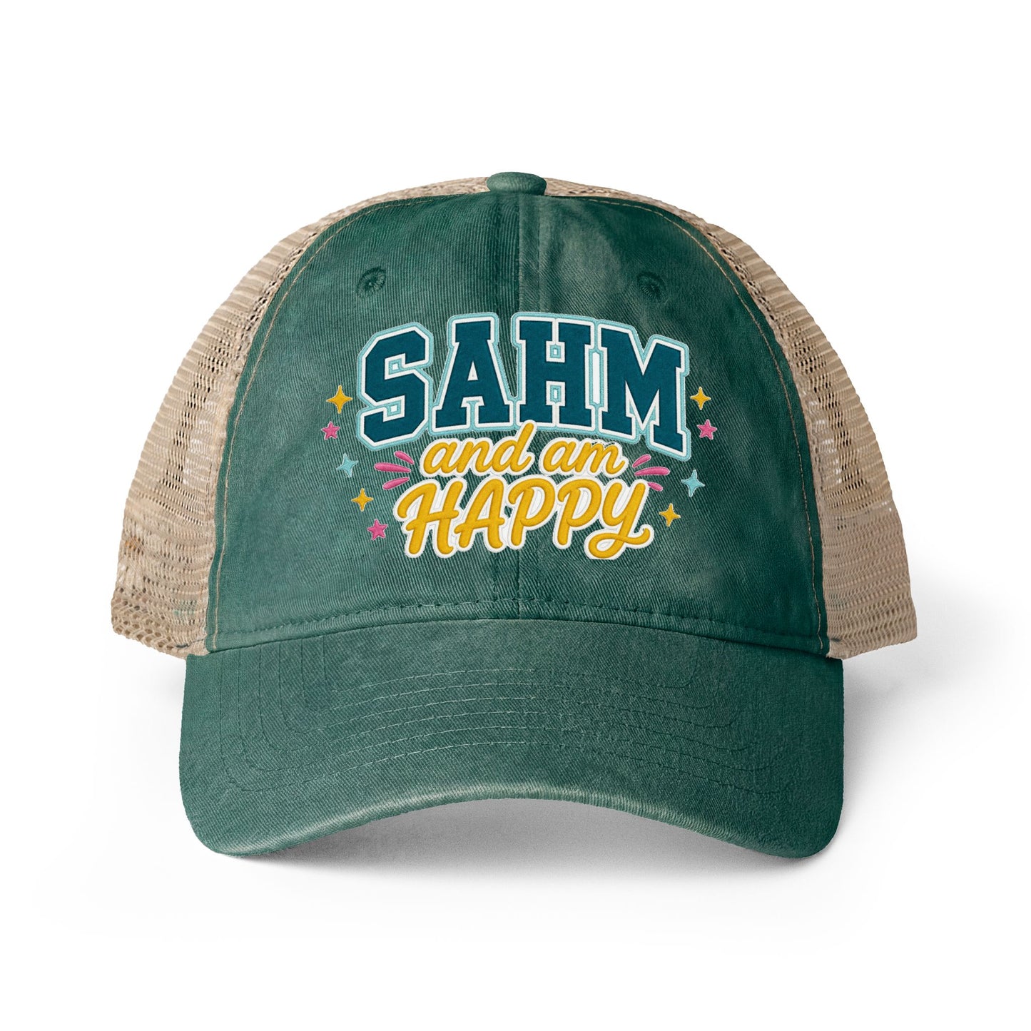 Women's Washed Mesh-Back Cap